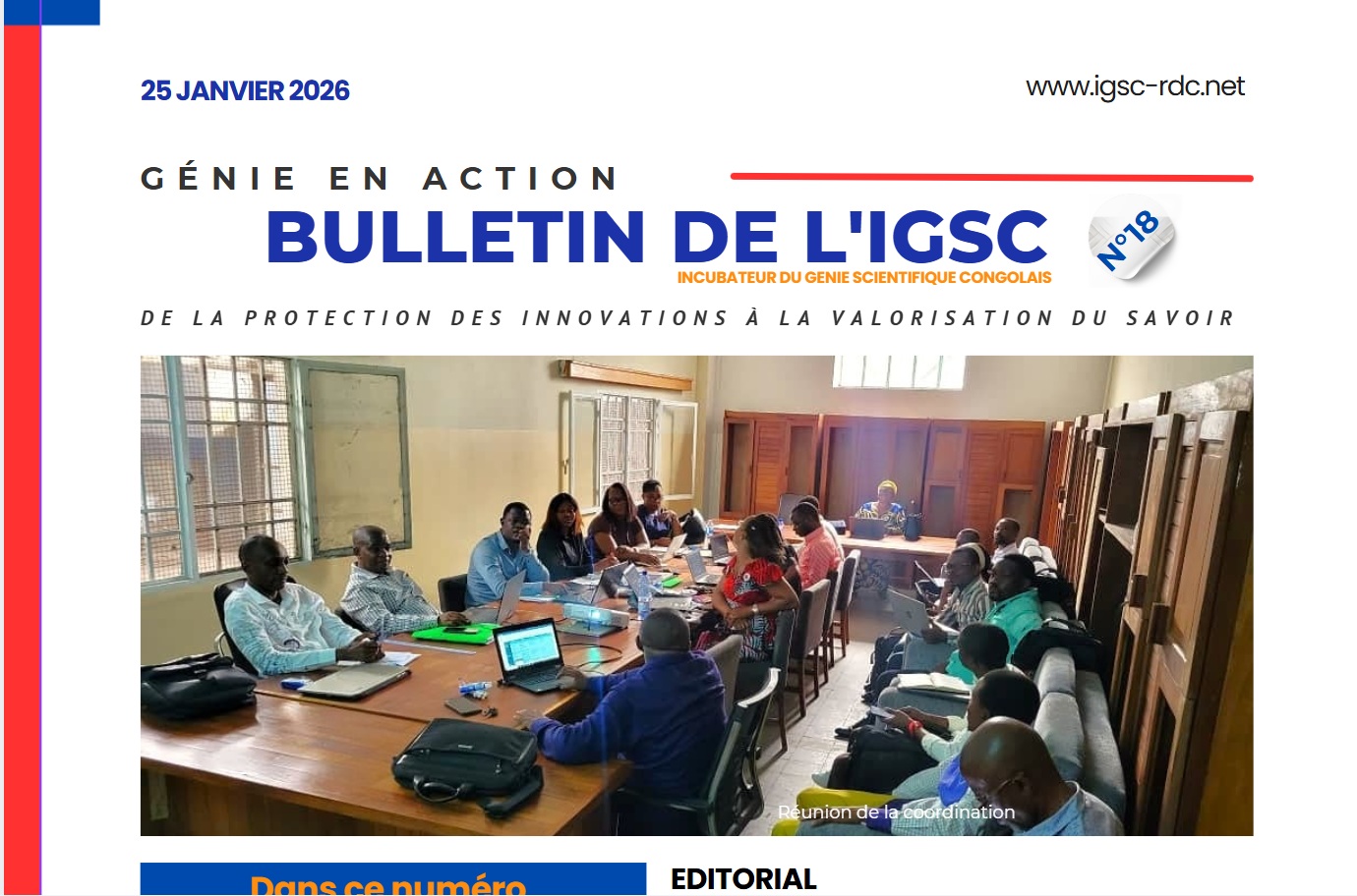 Bulletin de l'IGSC n°18 du 25 janvier 2026