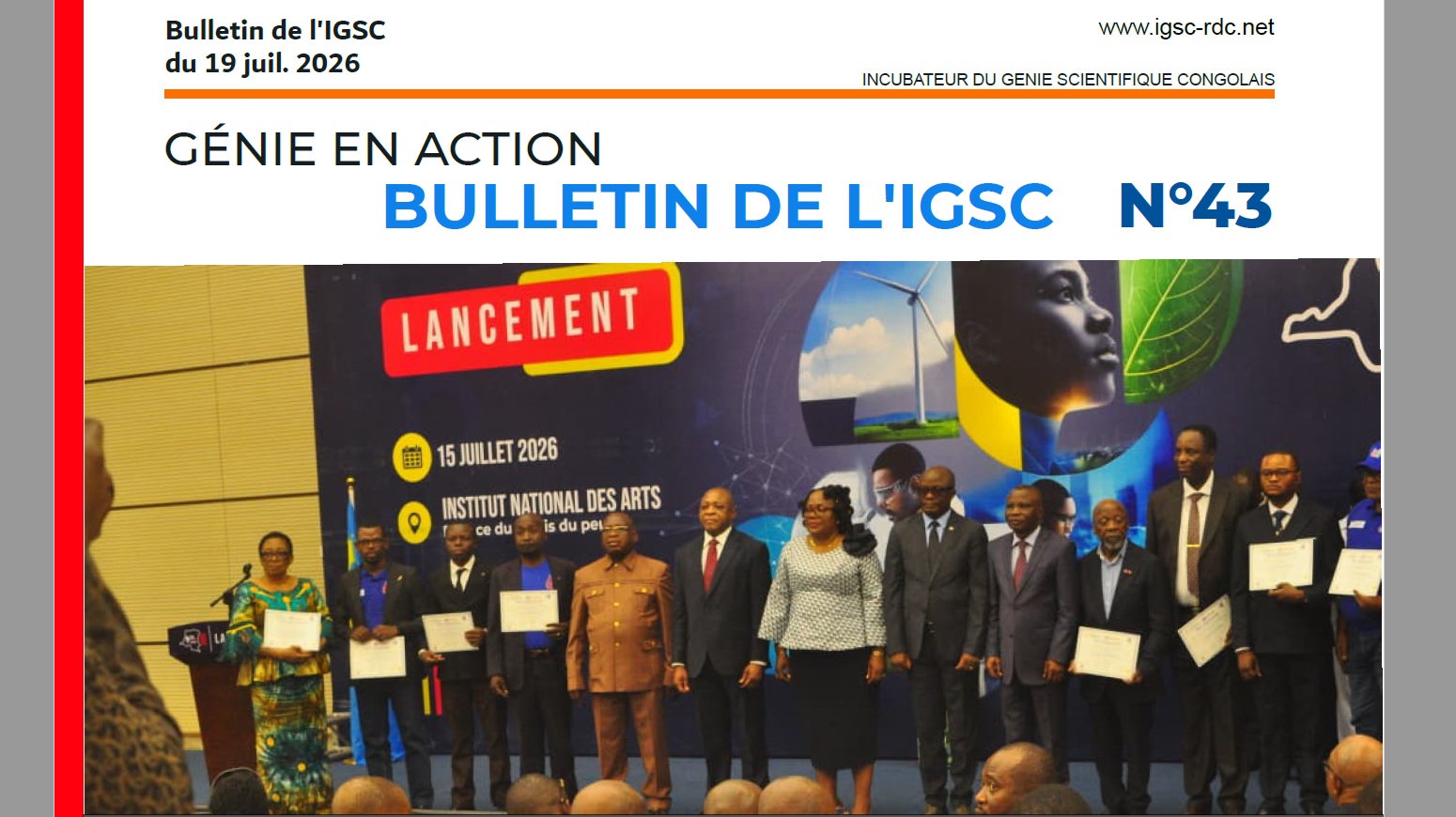 Le Bulletin hebdomadaire de l'IGSC n°43, l'Élan de la Souveraineté Scientifique