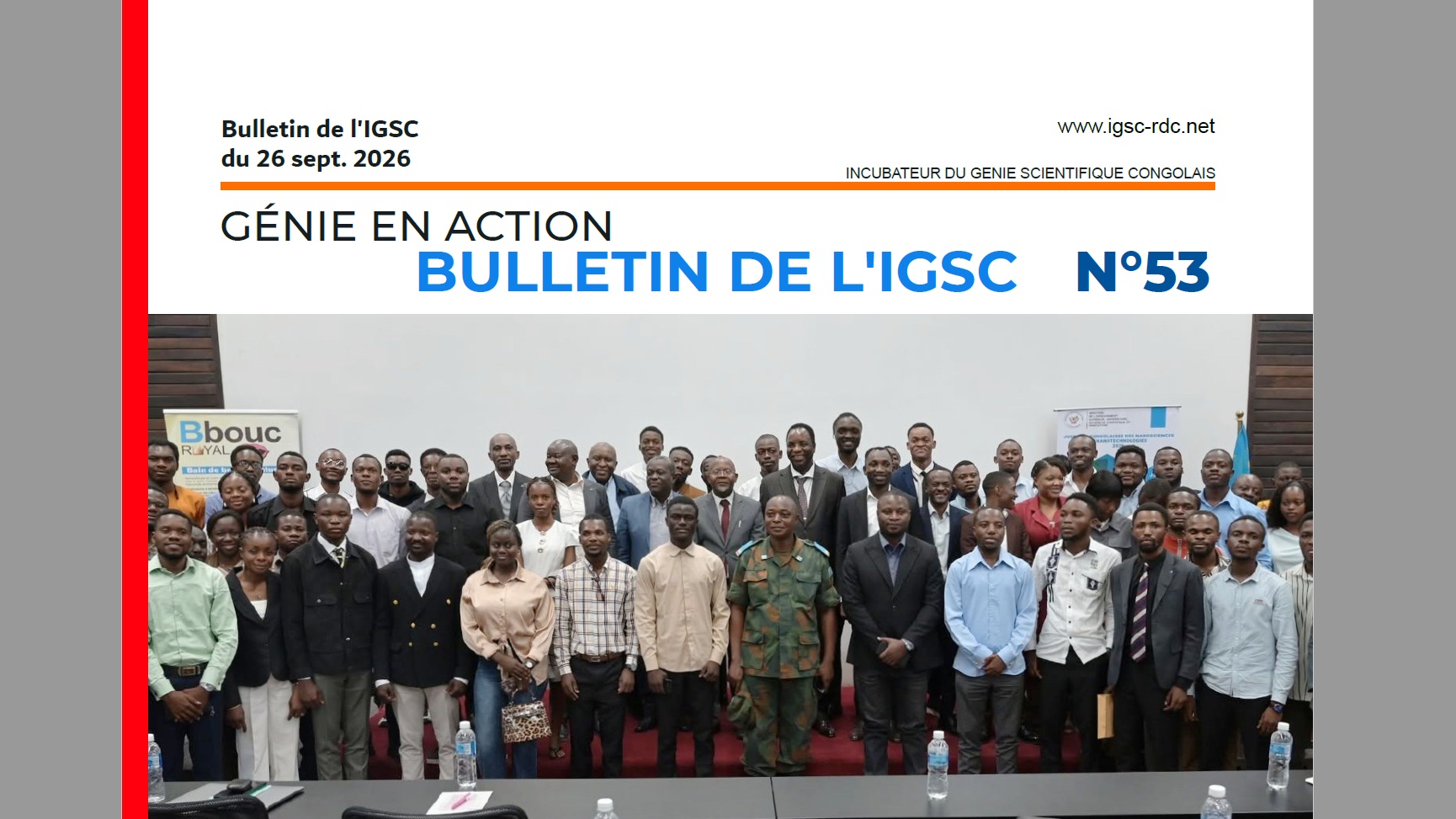 Le Bulletin hebdomadaire de l'IGSC n°53, De la vision aux résultats : L'innovation congolaise en marche
