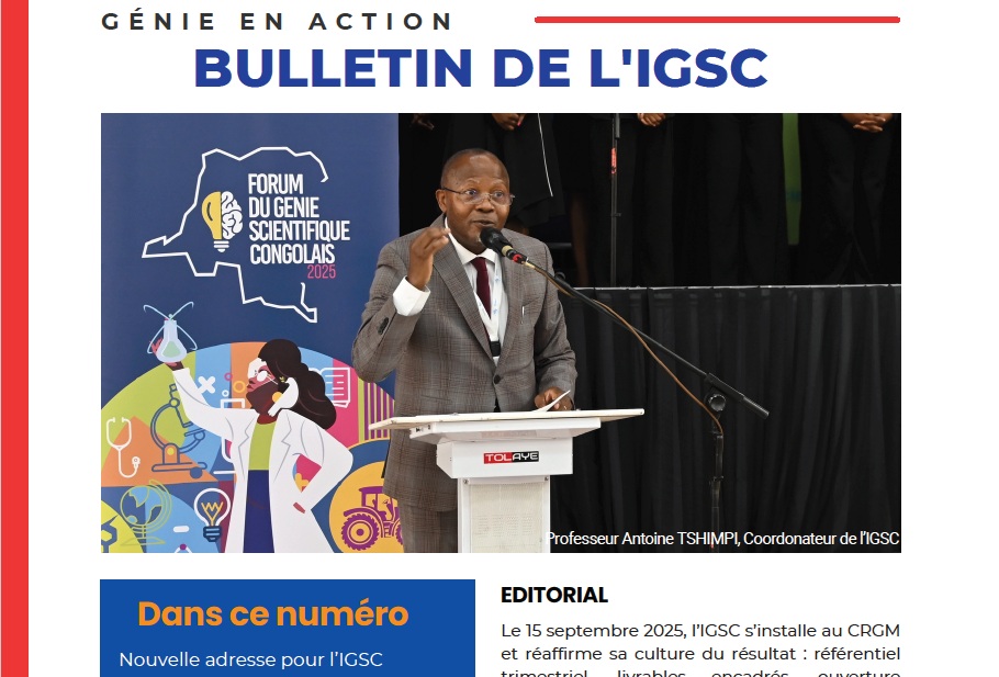 Bulletin de l'IGSC n°4 du 19 septembre 2025