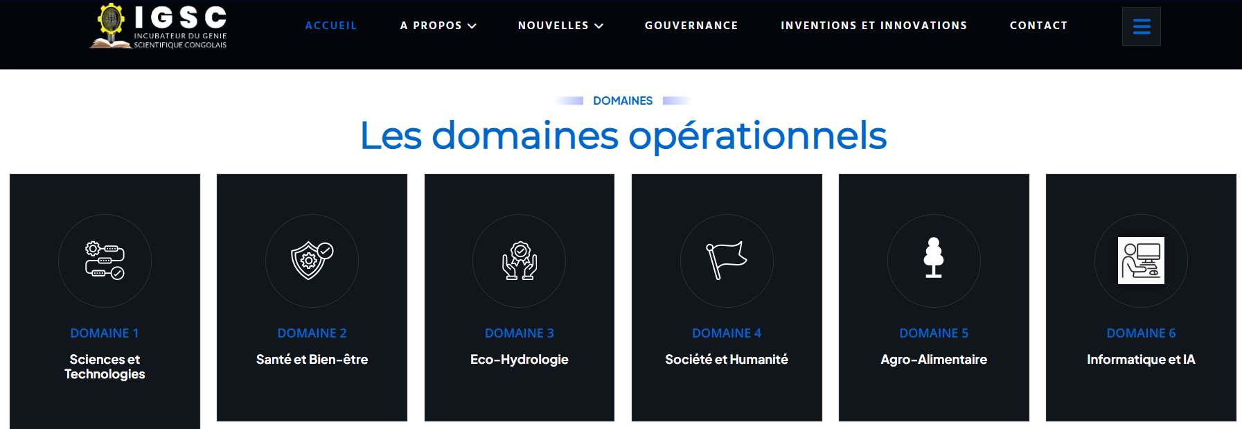 Domaines IGSC