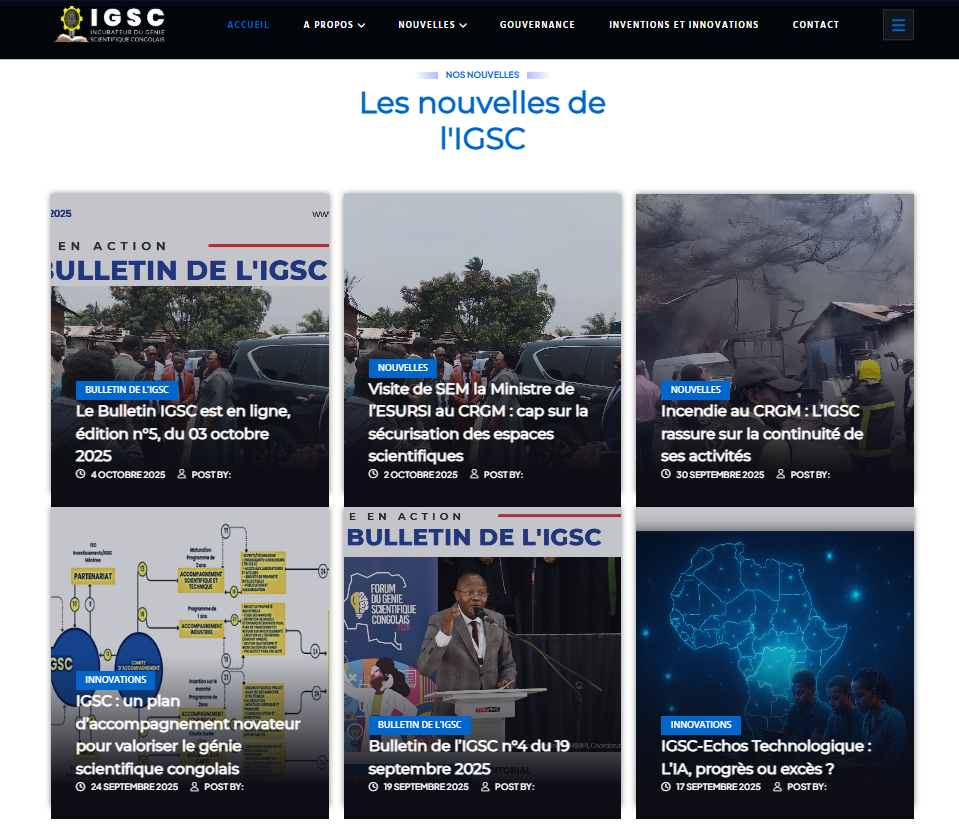 Site web de l'IGSC