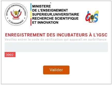 Enregistrement des Incubateurs